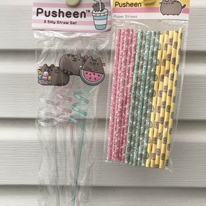 Pusheen Straw Set